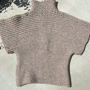 Hand knit sweater. Cozy.